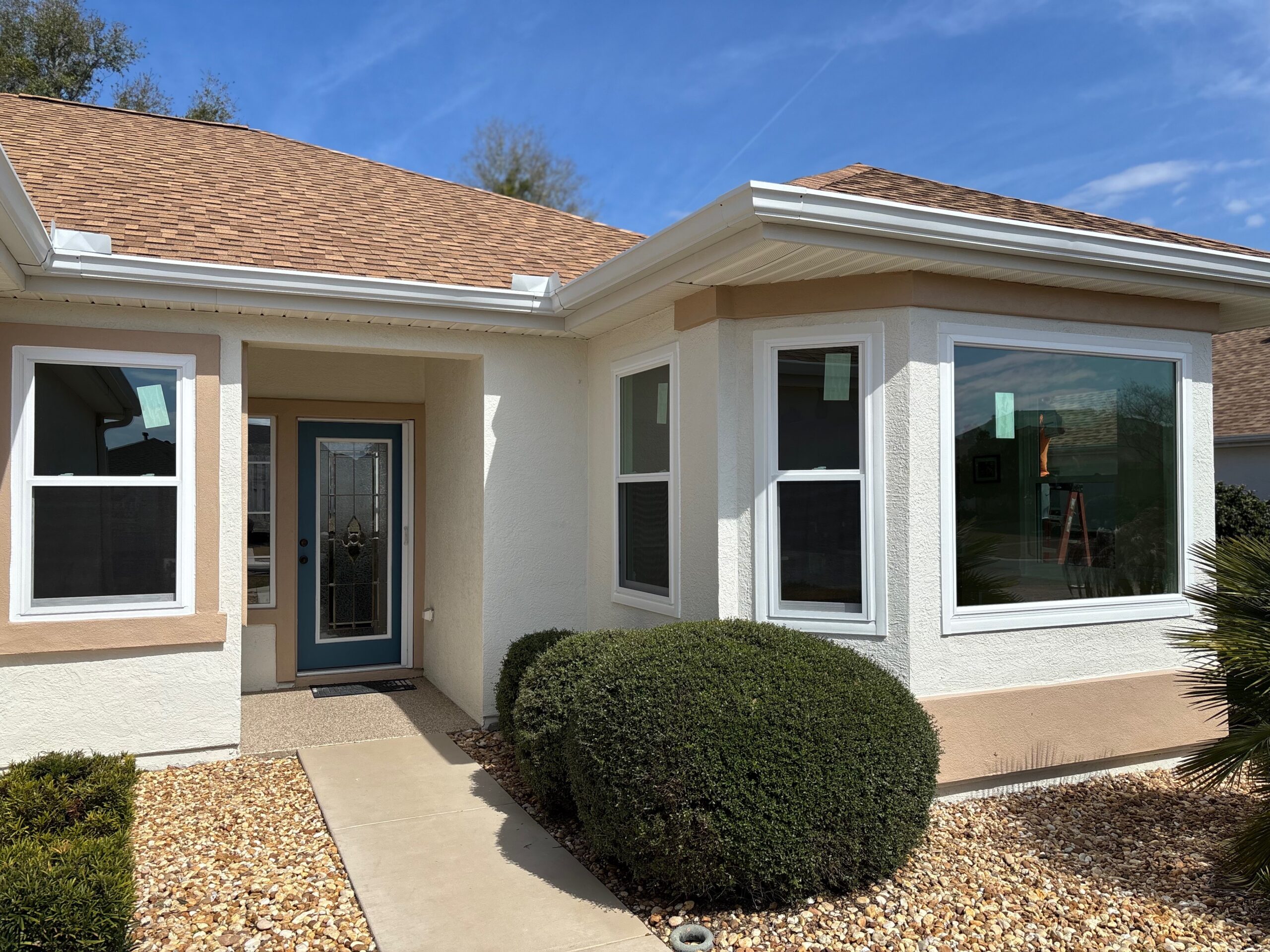 Bay window and front entry window replacement in The Villages FL